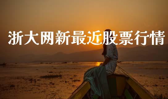 浙大网新最近股票行情_https://www.qdlswl.com_股票_第1张
