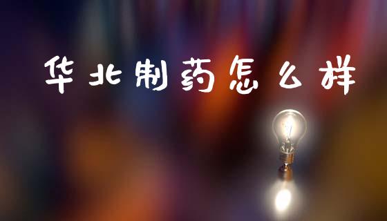 华北制药怎么样_https://www.qdlswl.com_理财_第1张