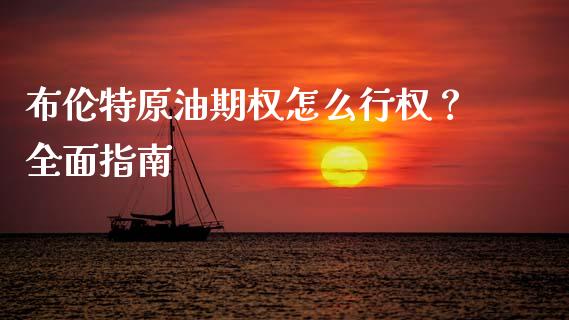 布伦特原油期权怎么行权？全面指南_https://www.qdlswl.com_直播_第1张