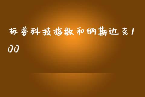 标普科技指数和纳斯达克100_https://www.qdlswl.com_期货_第1张