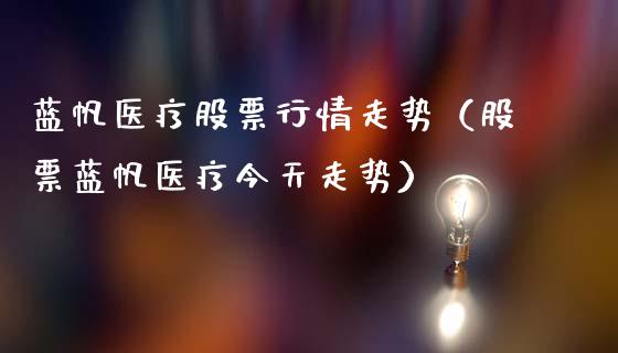 蓝帆医疗股票行情走势（股票蓝帆医疗今天走势）_https://www.qdlswl.com_股票_第1张