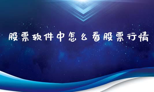 股票软件中怎么看股票行情_https://www.qdlswl.com_外盘_第1张