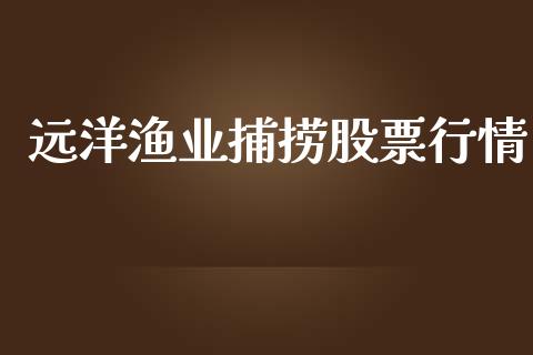 远洋渔业捕捞股票行情_https://www.qdlswl.com_内盘_第1张