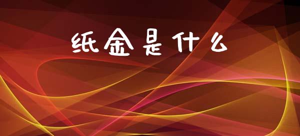 纸金是什么_https://www.qdlswl.com_内盘_第1张
