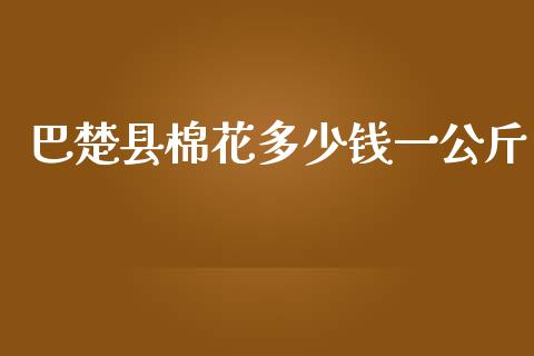 巴楚县棉花多少钱一公斤_https://www.qdlswl.com_股指_第1张