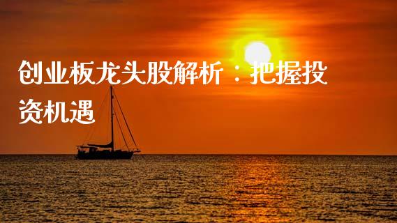 创业板龙头股解析：把握投资机遇_https://www.qdlswl.com_股指_第1张