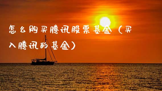 怎么购买腾讯股票基金（买入腾讯的基金）_https://www.qdlswl.com_外盘_第1张