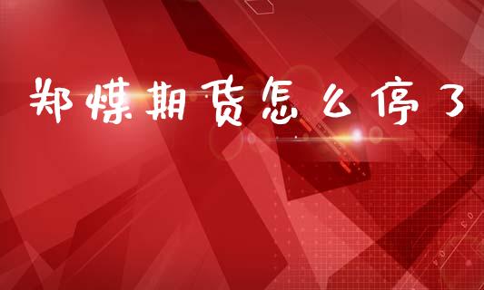 郑煤期货怎么停了_https://www.qdlswl.com_股票_第1张
