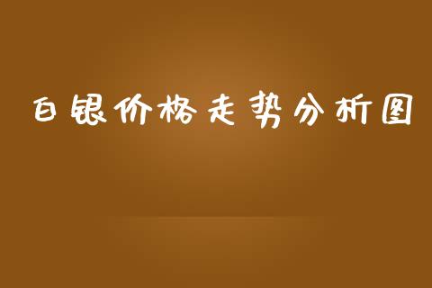 白银价格走势分析图_https://www.qdlswl.com_股指_第1张