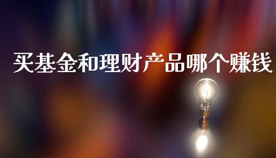 买基金和理财产品哪个赚钱_https://www.qdlswl.com_基金_第1张