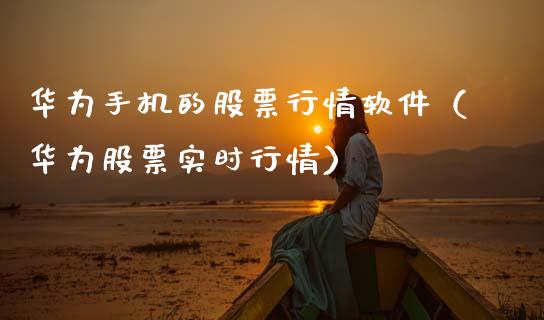 华为手机的股票行情软件（华为股票实时行情）_https://www.qdlswl.com_外盘_第1张