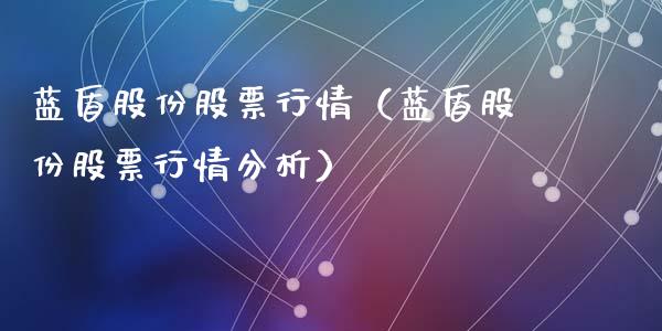 蓝盾股份股票行情（蓝盾股份股票行情分析）_https://www.qdlswl.com_股票_第1张