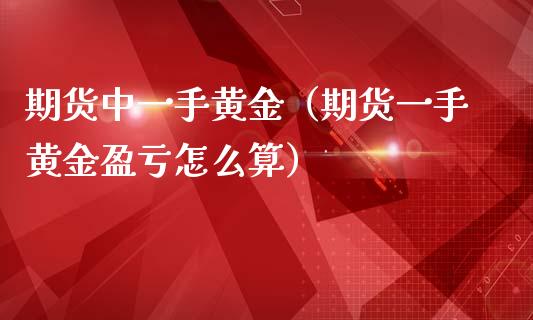 期货中一手黄金（期货一手黄金盈亏怎么算）_https://www.qdlswl.com_股指_第1张