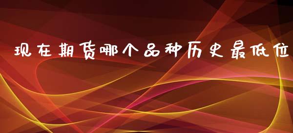 现在期货哪个品种历史最低位_https://www.qdlswl.com_股指_第1张
