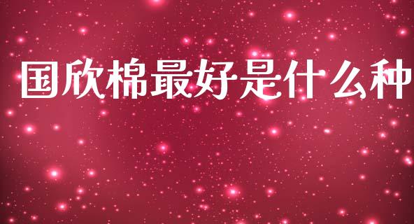 国欣棉最好是什么种_https://www.qdlswl.com_股指_第1张