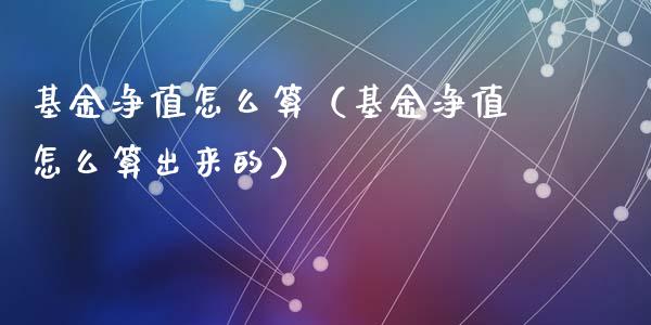 基金净值怎么算（基金净值怎么算出来的）_https://www.qdlswl.com_基金_第1张