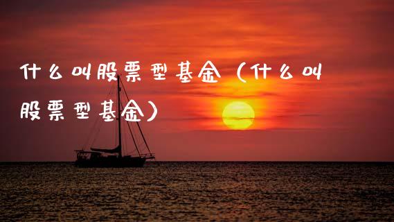 什么叫股票型基金（什么叫股票型基金）_https://www.qdlswl.com_基金_第1张