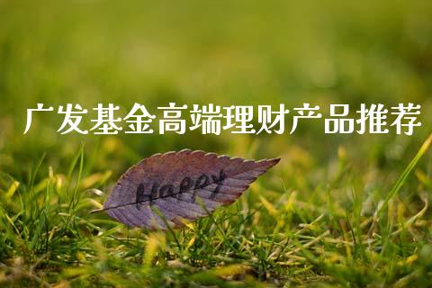 广发基金高端理财产品推荐_https://www.qdlswl.com_基金_第1张