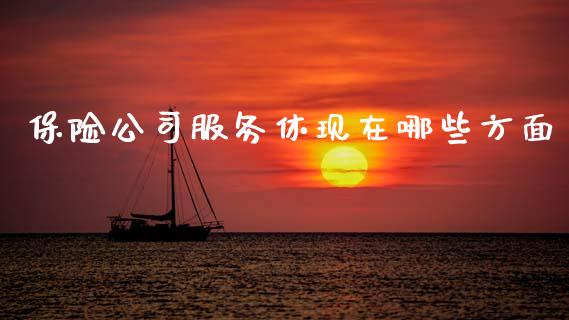 保险公司服务休现在哪些方面_https://www.qdlswl.com_外盘_第1张