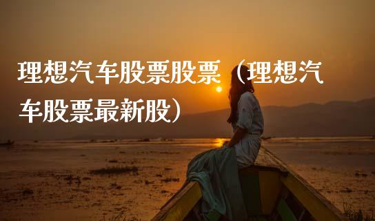 理想汽车股票股票（理想汽车股票最新股）_https://www.qdlswl.com_外盘_第1张
