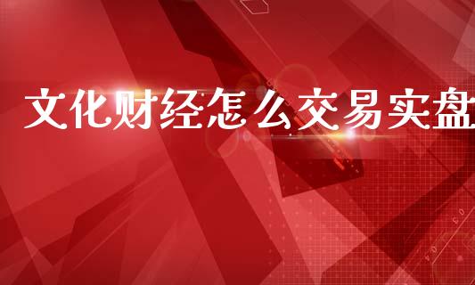 文化财经怎么交易实盘_https://www.qdlswl.com_基金_第1张