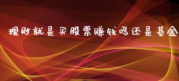 理财就是买股票赚钱吗还是基金_https://www.qdlswl.com_理财_第1张