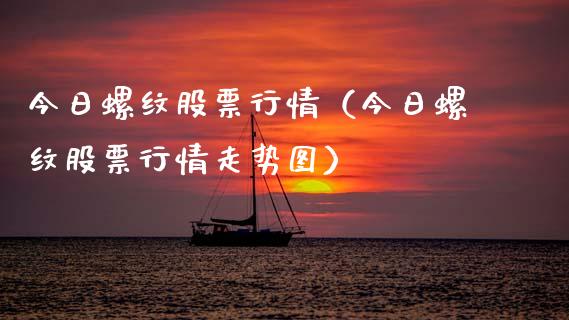 今日螺纹股票行情（今日螺纹股票行情走势图）_https://www.qdlswl.com_股票_第1张