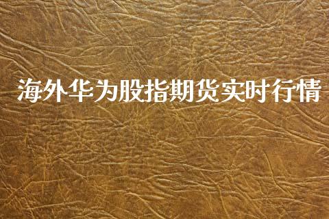 海外华为股指期货实时行情_https://www.qdlswl.com_直播_第1张