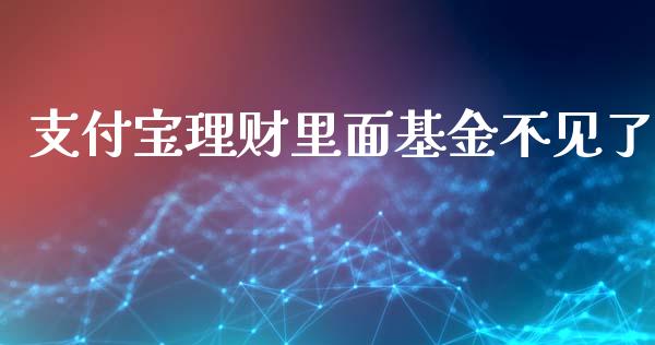 支付宝理财里面基金不见了_https://www.qdlswl.com_基金_第1张