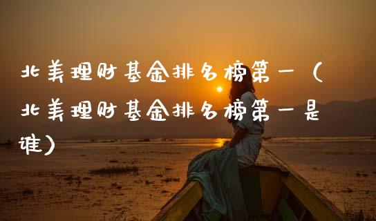 北美理财基金排名榜第一（北美理财基金排名榜第一是谁）_https://www.qdlswl.com_理财_第1张