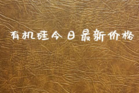 有机硅今日最新价格_https://www.qdlswl.com_股指_第1张