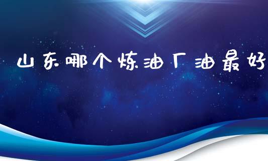 山东哪个炼油厂油最好_https://www.qdlswl.com_直播_第1张