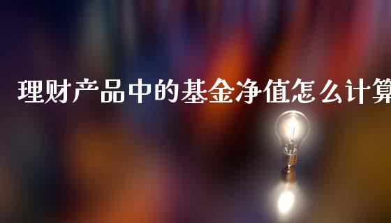 理财产品中的基金净值怎么计算_https://www.qdlswl.com_理财_第1张