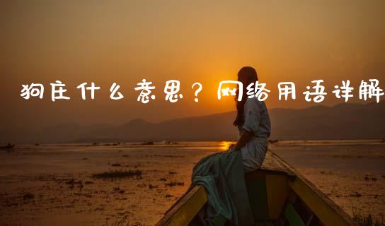 狗庄什么意思？网络用语详解_https://www.qdlswl.com_外盘_第1张