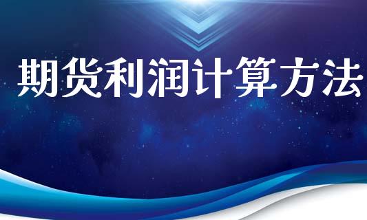 期货利润计算方法_https://www.qdlswl.com_股指_第1张