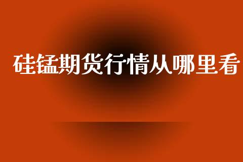 硅锰期货行情从哪里看_https://www.qdlswl.com_股指_第1张