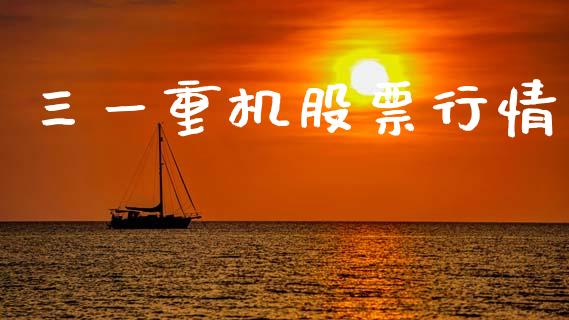 三一重机股票行情_https://www.qdlswl.com_股票_第1张
