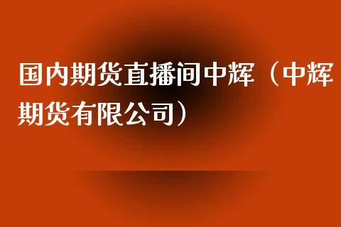 国内期货直播间中辉（中辉期货有限公司）_https://www.qdlswl.com_直播_第1张