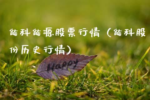 能科能源股票行情（能科股份历史行情）_https://www.qdlswl.com_外盘_第1张