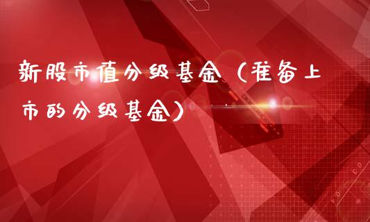 新股市值分级基金（准备上市的分级基金）_https://www.qdlswl.com_理财_第1张