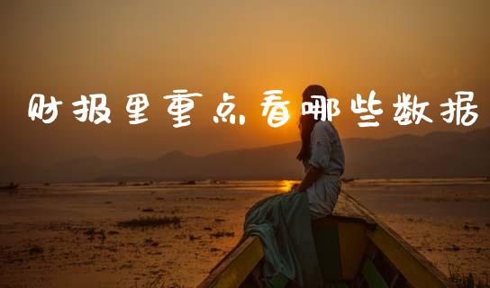 财报里重点看哪些数据_https://www.qdlswl.com_理财_第1张