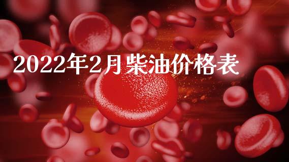 2022年2月柴油价格表_https://www.qdlswl.com_直播_第1张