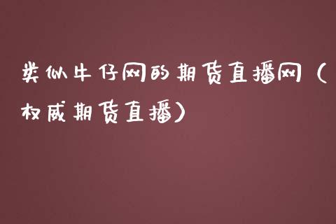 类似牛仔网的期货直播网（权威期货直播）_https://www.qdlswl.com_直播_第1张