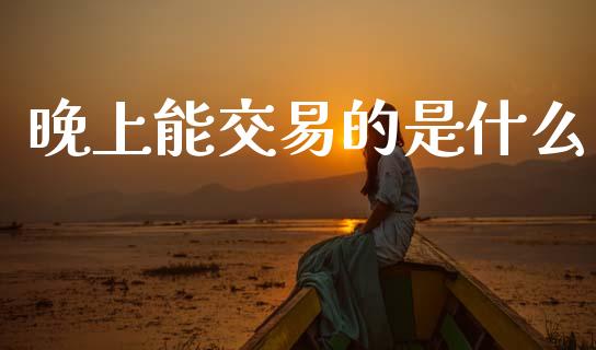 晚上能交易的是什么_https://www.qdlswl.com_内盘_第1张