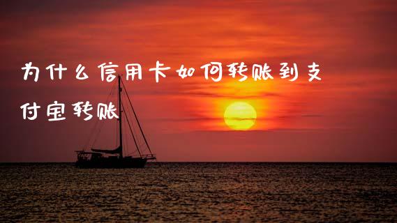 为什么信用卡如何转账到支付宝转账_https://www.qdlswl.com_期货_第1张