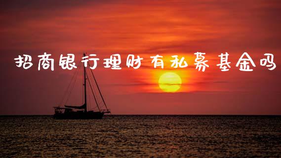 招商银行理财有私募基金吗_https://www.qdlswl.com_理财_第1张