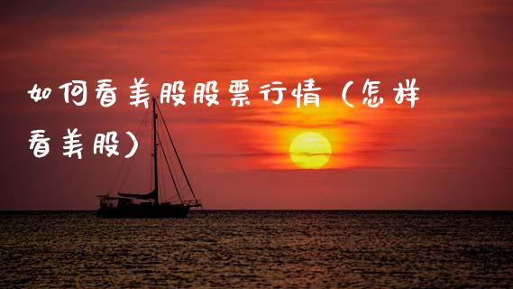 如何看美股股票行情（怎样看美股）_https://www.qdlswl.com_外盘_第1张