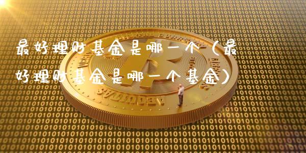 最好理财基金是哪一个（最好理财基金是哪一个基金）_https://www.qdlswl.com_基金_第1张