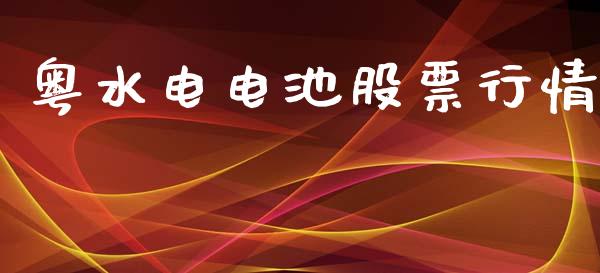 粤水电电池股票行情_https://www.qdlswl.com_股票_第1张