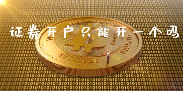 证券开户只能开一个吗_https://www.qdlswl.com_期货_第1张